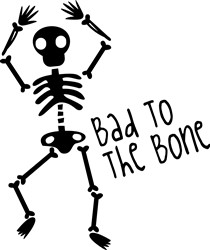 Bad To The Bone SVG Word art file Papercraft Craft Supplies & Tools ...