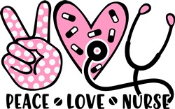 Free Free 238 Peace Love Nursing Svg SVG PNG EPS DXF File