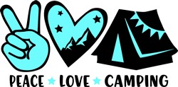 Download Peace Love Camping Svg Files Svgdesigns Com