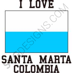 I Love Santa Marta Colombia Svg Files Svgdesigns Com