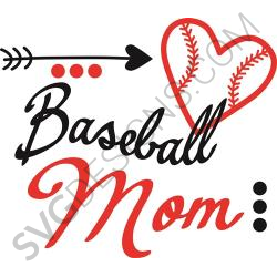 Baseball Mom Svg Files Svgdesigns Com