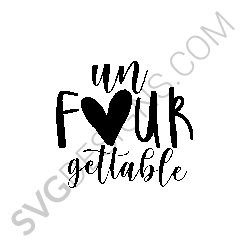 Un Four Gettable Svg Files Svgdesigns Com