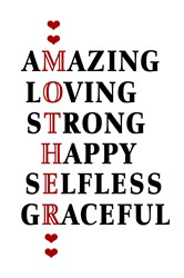 Download Mother Amazing Loving Strong Happy Selfless Graceful Svg Files Svgdesigns Com
