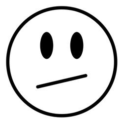 Confused face sketch Royalty Free Stock SVG Vector