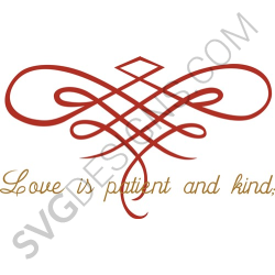 Love Is Patient And Kind Svg Files Svgdesigns Com