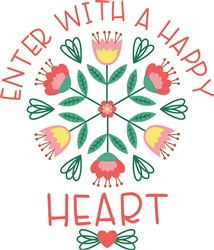 Download Enter With A Happy Heart Svg Files Svgdesigns Com