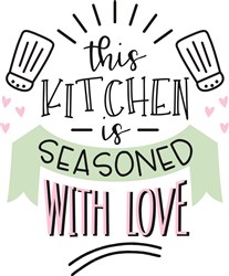 Free 198 Kitchen Seasoned With Love Svg SVG PNG EPS DXF File