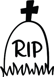 Tombstone Rip Retro PNG & SVG Design For T-Shirts