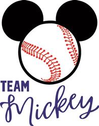 Dodger Mickey Baseball SVG, Mickey Baseball SVG PNG DXF