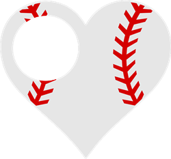 Baseball Logo Heart ClipArt SVG – ClipArt SVG