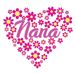 Download Nana Flower Heart Svg File Svg Designs Svgdesigns Com