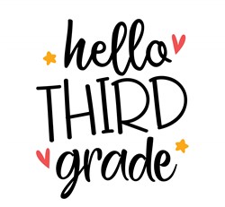 Hello Third Grade SVG Files | SVGDesigns.com