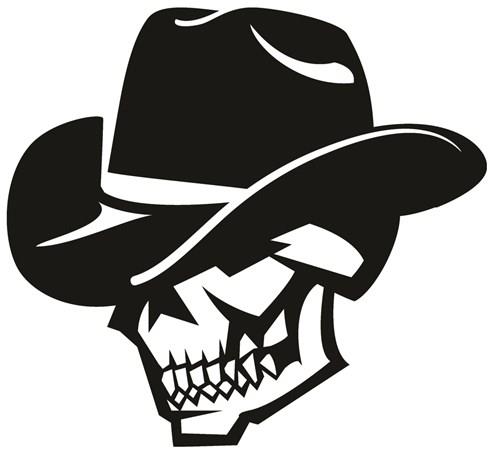 Skull Cowboys hat svg,eps,dxf,png file – lasoniansvg