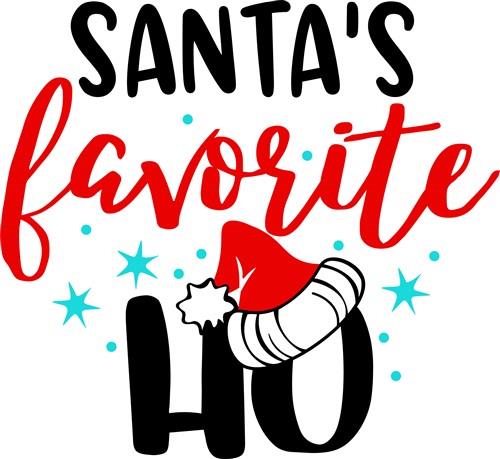 My Favorite Christmas Ho Ho Ho SVG Cut File