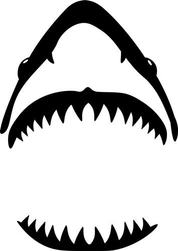 shark teeth outline