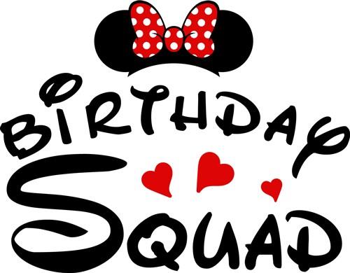 Birthday Squad Svg Disney Mickey Birthday Cut File Svg Png 