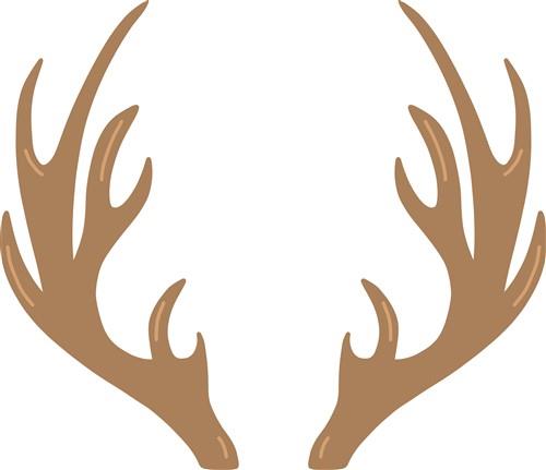 mounted antlers clipart