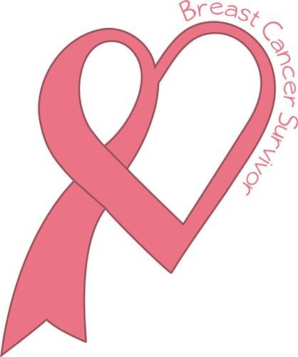 Heart Ribbon svg, Breast cancer, pink ribbon svg, Survive