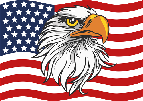 american eagle flag images
