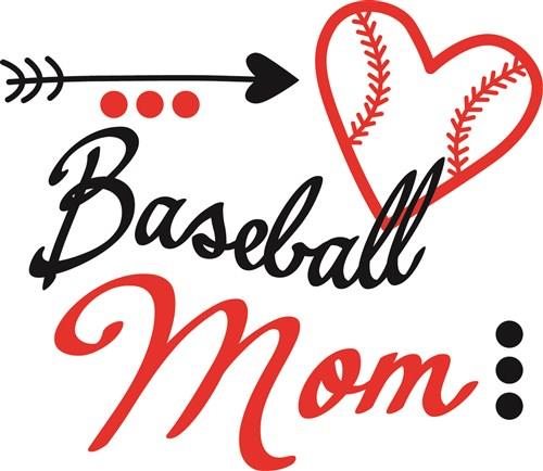 Baseball Mom Arrow SVG Cut Files For Cricut And Silhouette