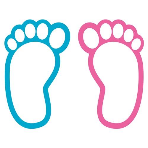 baby footprints outline