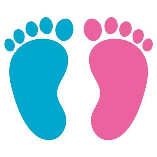 pink baby footprints gif