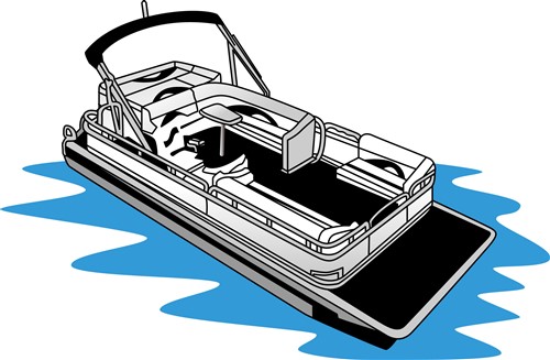Fun Pontoon Boat SVG