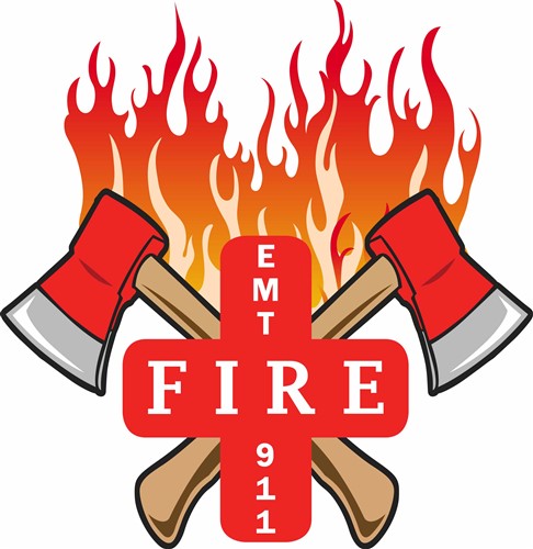 Firefighter Emt Flames Svg File Svg Designs Svgdesigns Com