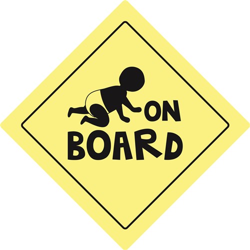 Crawling Baby on Board SVG Digital File