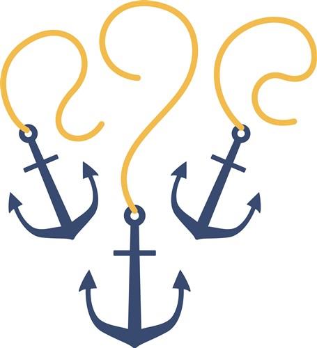 Anchor Outline SVG, Nautical SVG, Marine SVG, Boat Anchor Outline