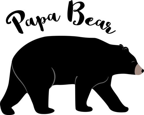papa bear - free svg files for members - SVG Heart