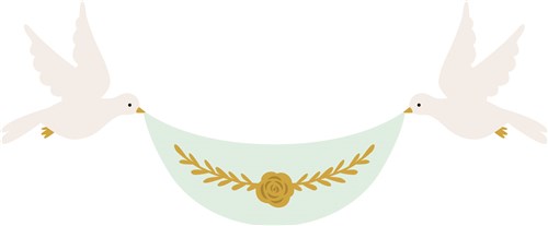 Download Doves Wedding Banner Svg File Svg Designs Svgdesigns Com