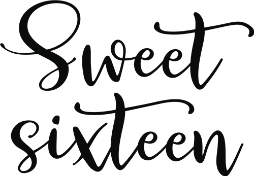 Sweet Sixteen Svg File Svg Designs Svgdesigns Com