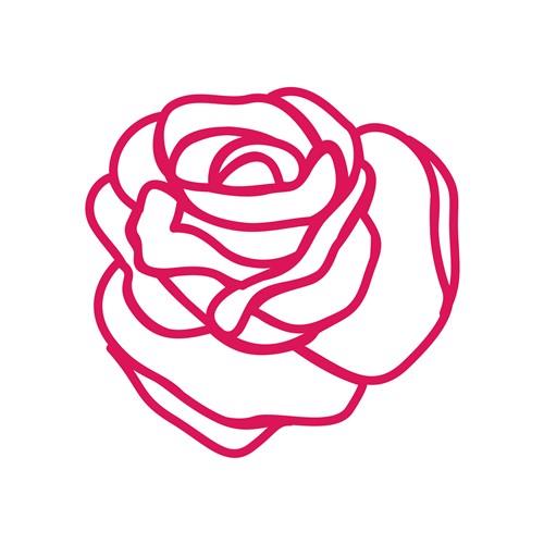 Rose svg, rose outline svg, rose svg file, flower svg