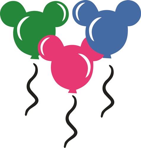 Overweldigen helaas Kelder Mickey Mouse Balloons SVG file - SVG Designs | SVGDesigns.com