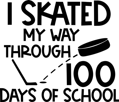 Download 100 School Days Hockey Svg File Svg Designs Svgdesigns Com