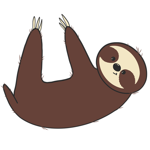 Download Hanging Sloth Svg File Svg Designs Svgdesigns Com