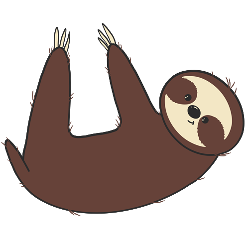 sloth hanging