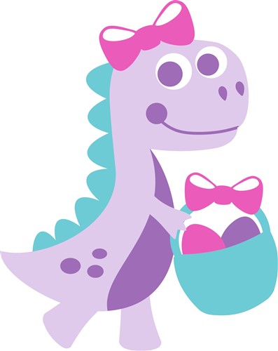 Download Easter Girl Dinosaur Svg File Svg Designs Svgdesigns Com