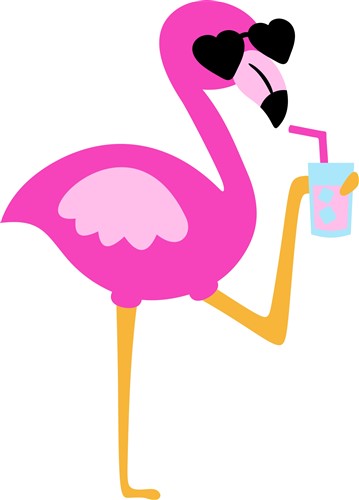 Download Flamingo With A Drink Svg File Svg Designs Svgdesigns Com