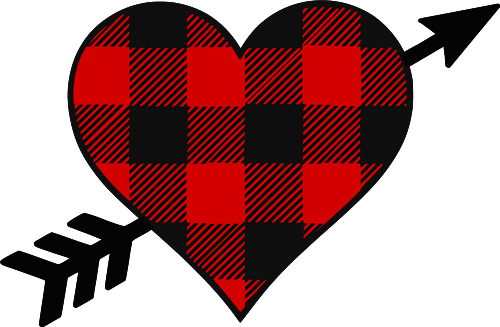 Checked Heart SVG file - SVG Designs