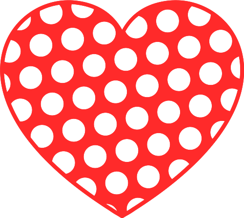 polka dot pattern, dotted free svg file - SVG Heart