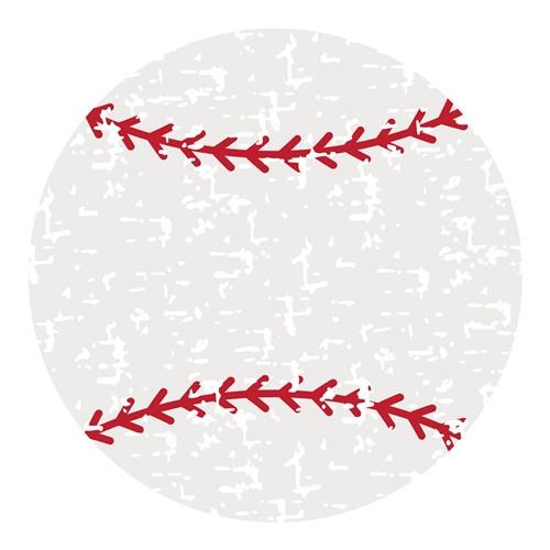 Distressed Baseball Ball Svg